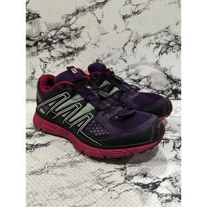 Salomon X-Mission 3 Trail Running Shoes Womens 10.5 Purple Outdoor Hiking
